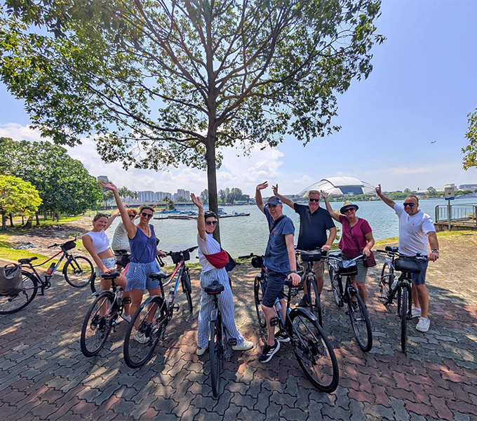 singapore bike tour, kallang riverside