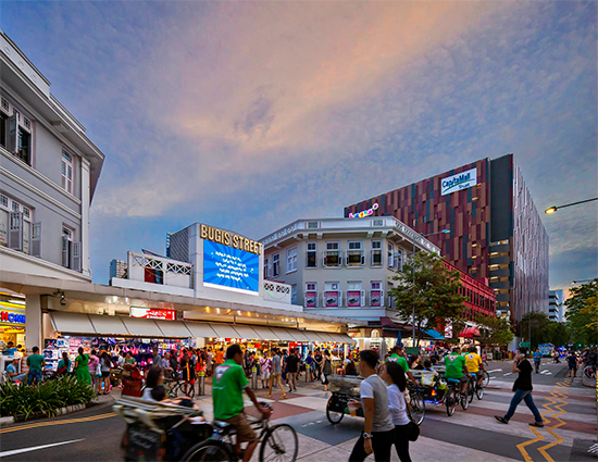 bugis street, singapore after dark