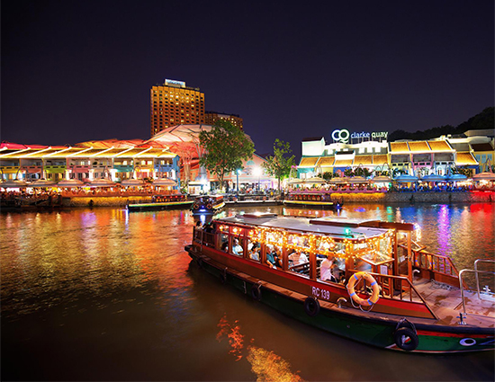 clarke quay, singapore after dark, singapore itinerary